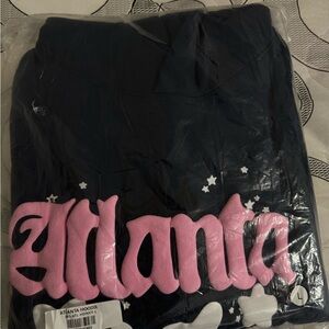 Kids Black and Pink Atlanta Hoodie
